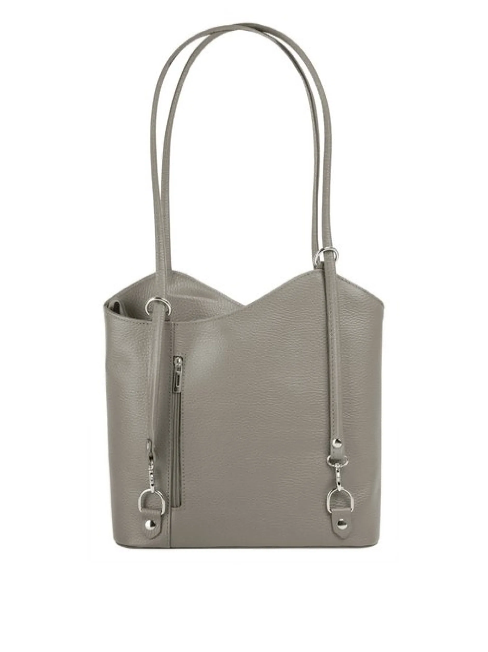 Cluty Damen Shopper - Rucksack - Kombination in grau