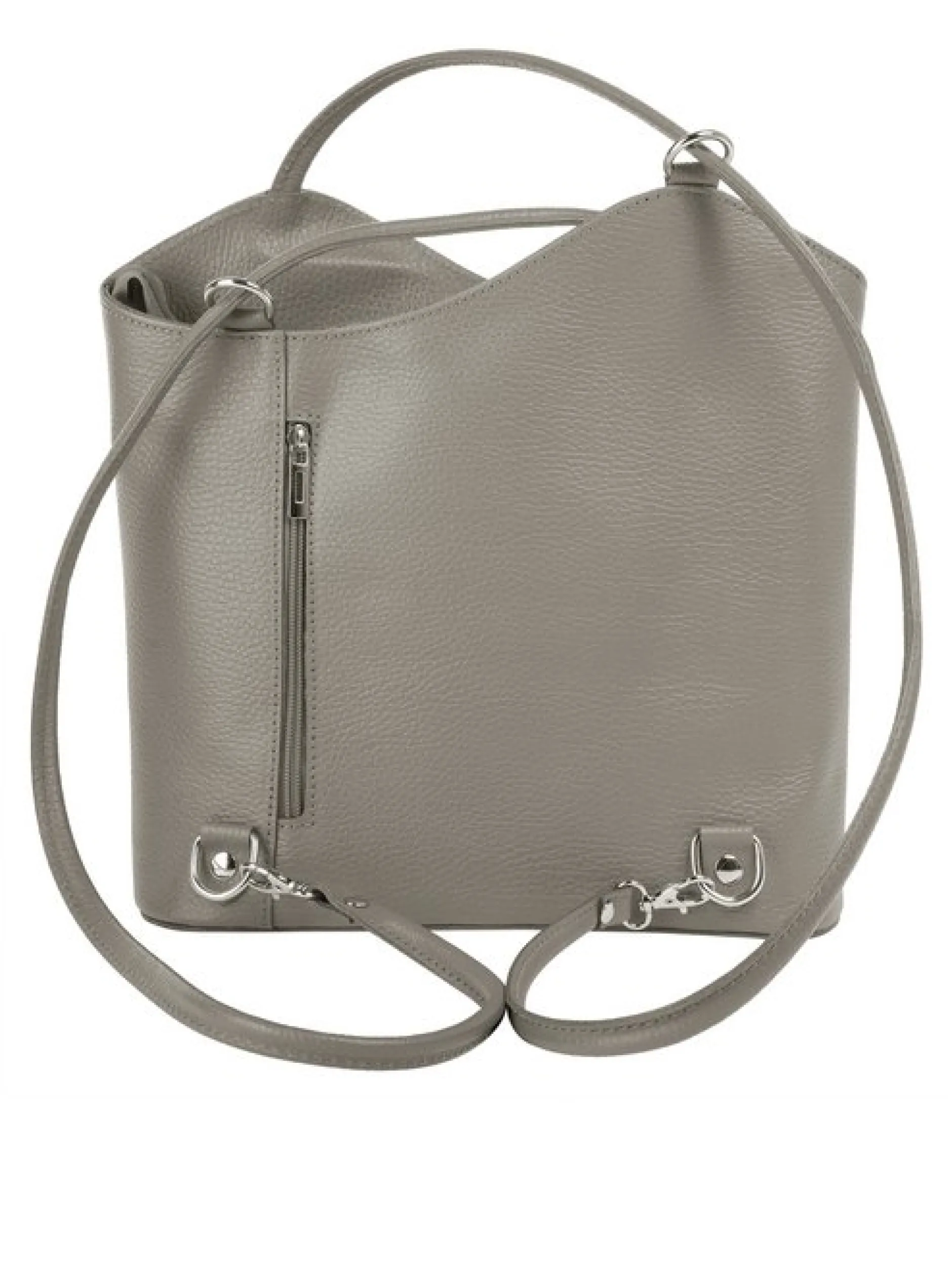 Cluty Damen Shopper - Rucksack - Kombination in grau