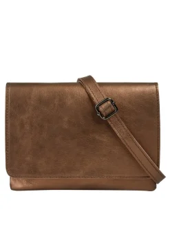 Cluty Damen Umhängetasche in cognac