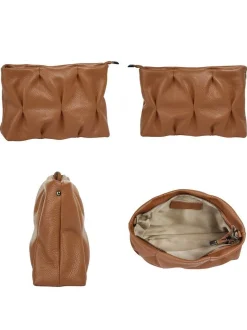 Cluty Damen Umhängetasche in cognac