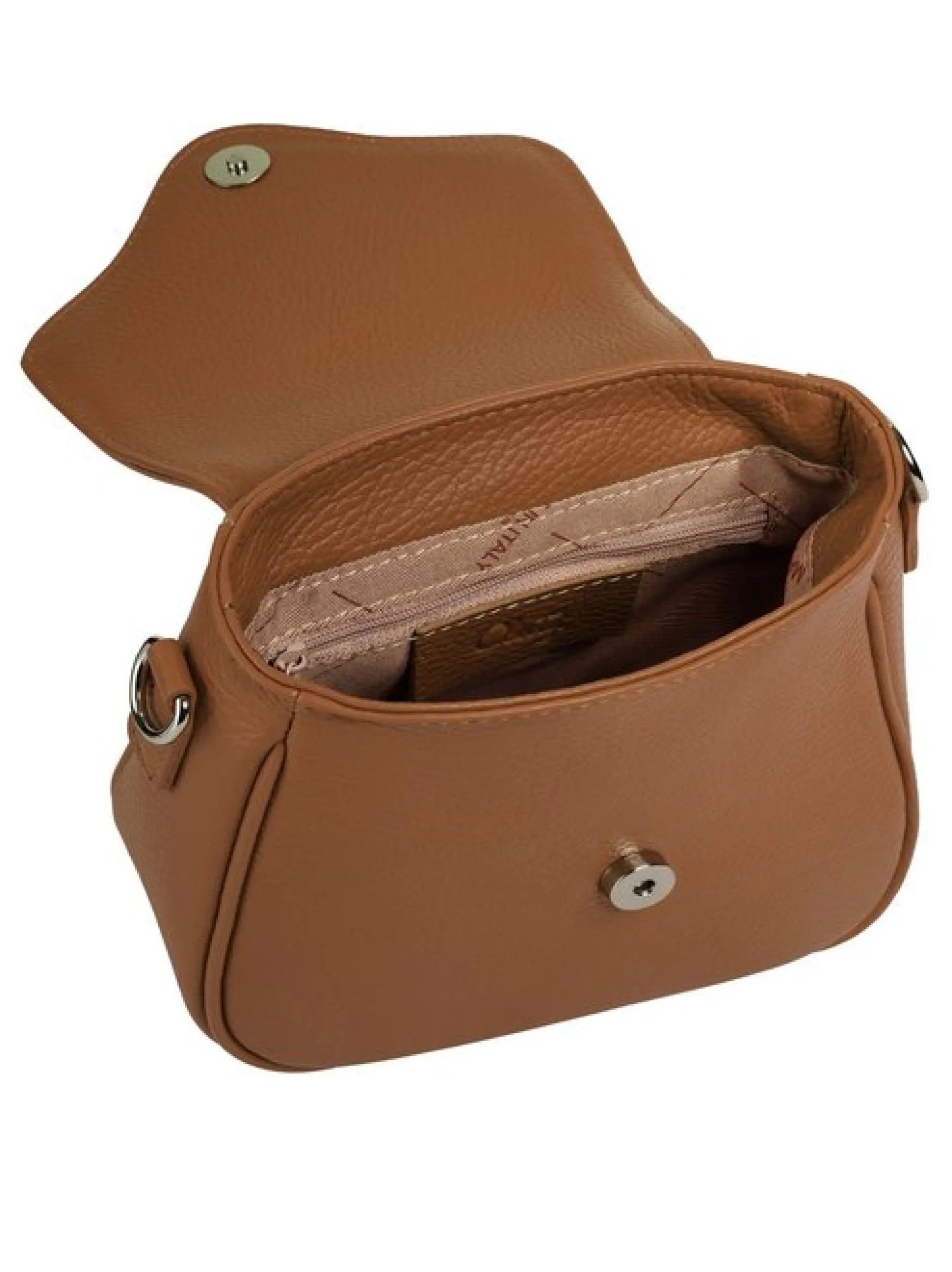 Cluty Damen Umhängetasche in cognac
