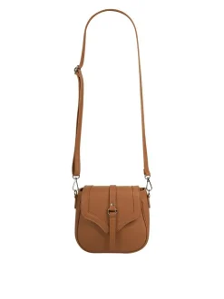 Cluty Damen Umhängetasche in cognac