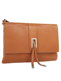 Cluty Damen Umhängetasche in camel