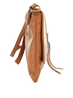 Cluty Damen Umhängetasche in camel