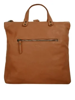 Cluty Damen Umhängetasche in cognac