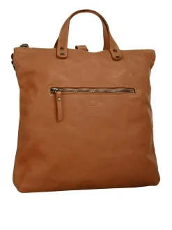 Cluty Damen Umhängetasche in cognac