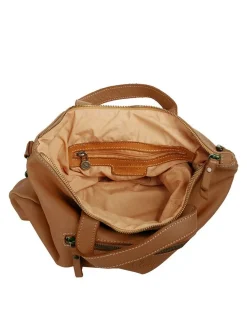 Cluty Damen Umhängetasche in cognac