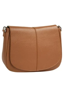 Cluty Damen Umhängetasche in cognac