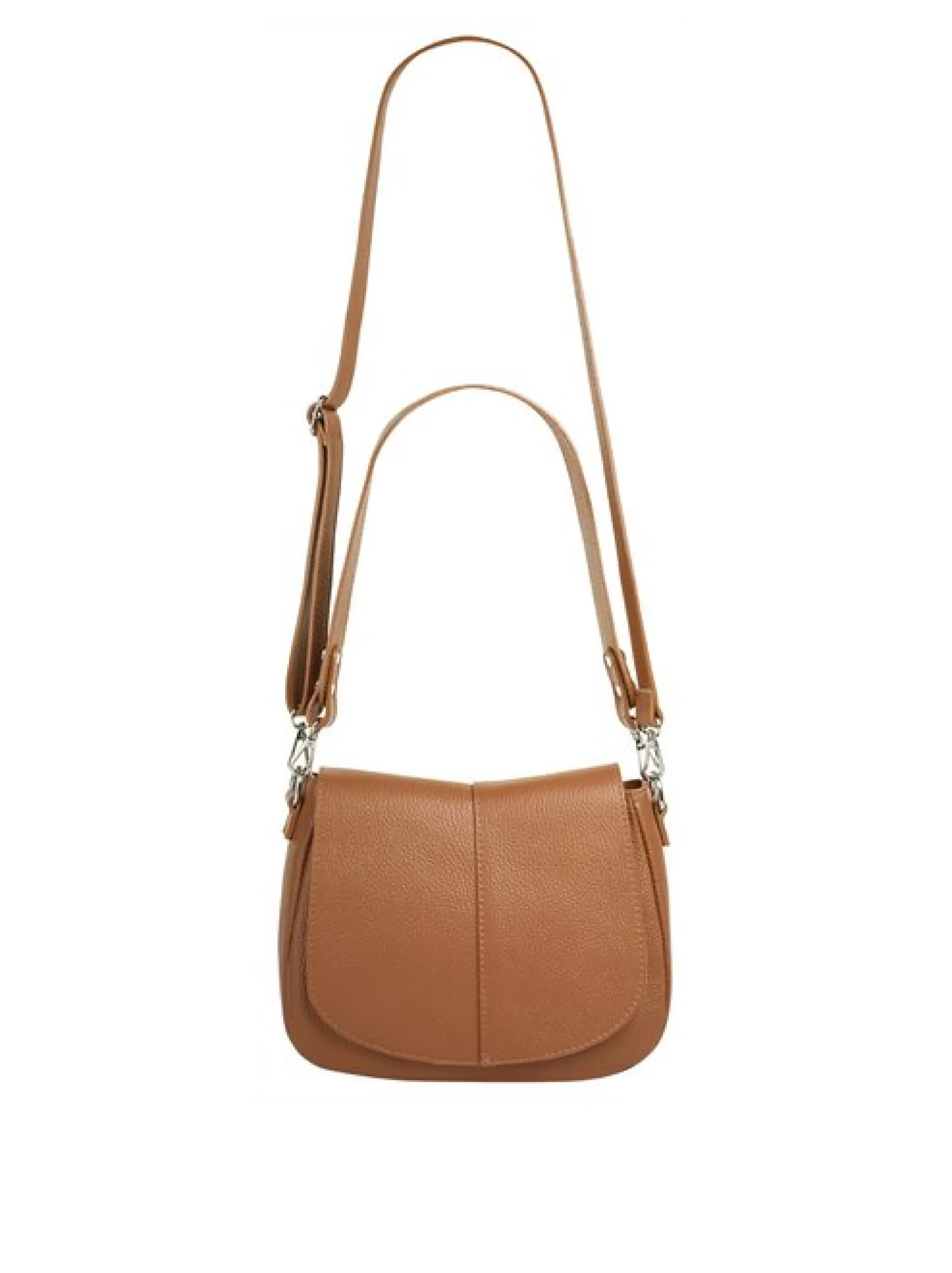 Cluty Damen Umhängetasche in cognac