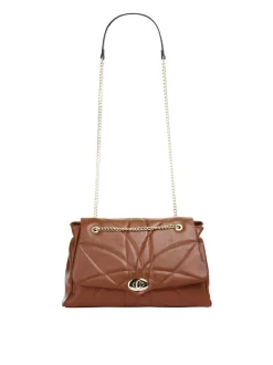 Cluty Damen Umhängetasche in cognac