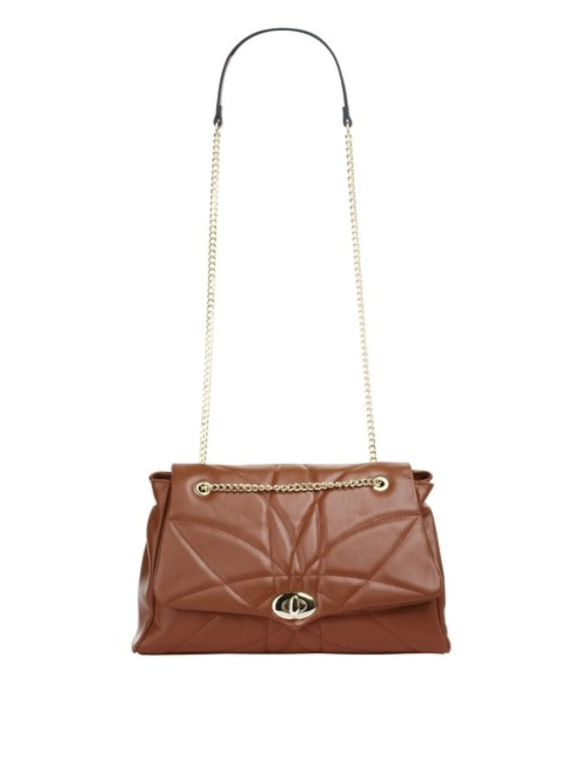 Cluty Damen Umhängetasche in cognac