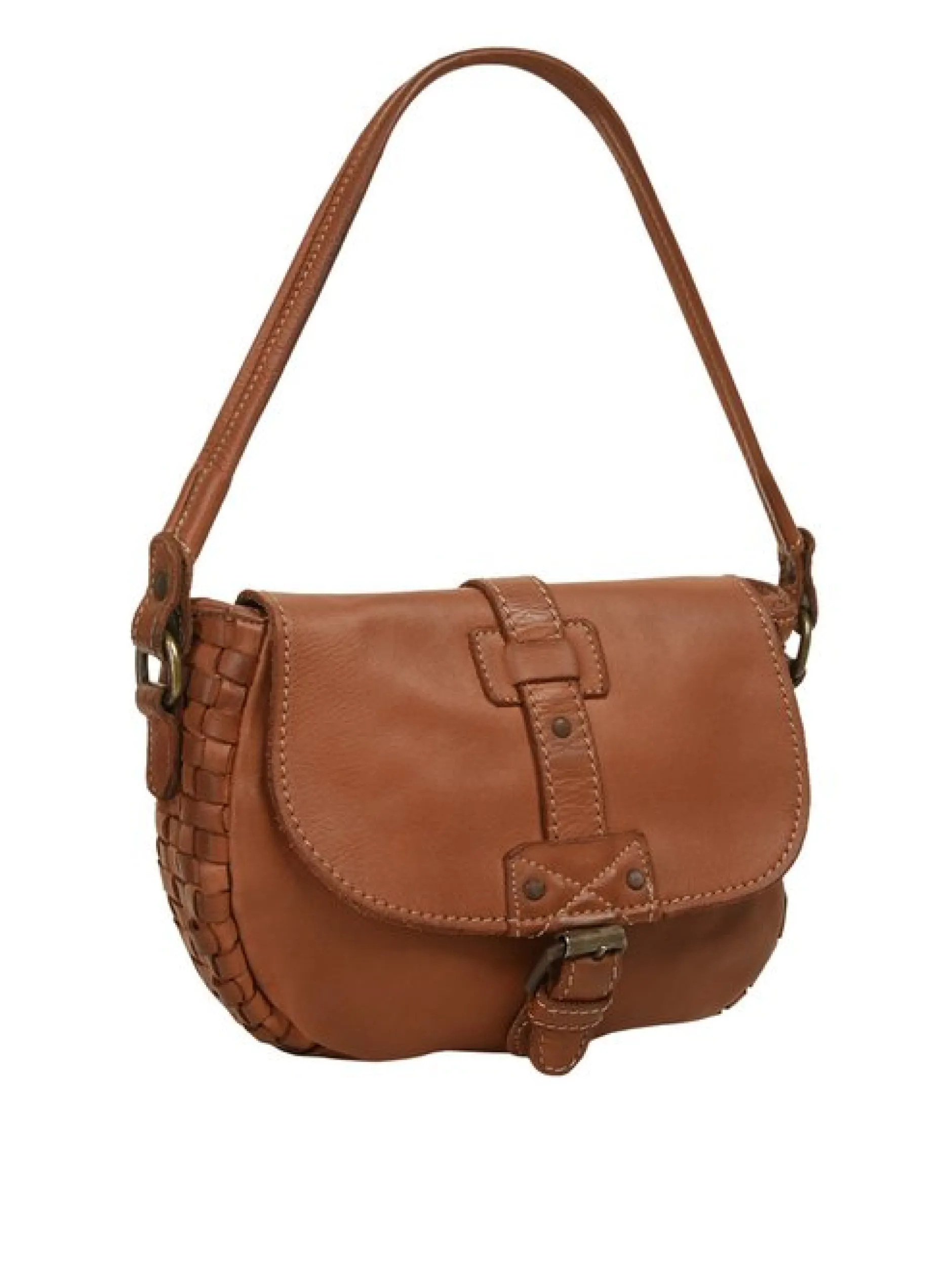 Cluty Damen Umhängetasche in cognac