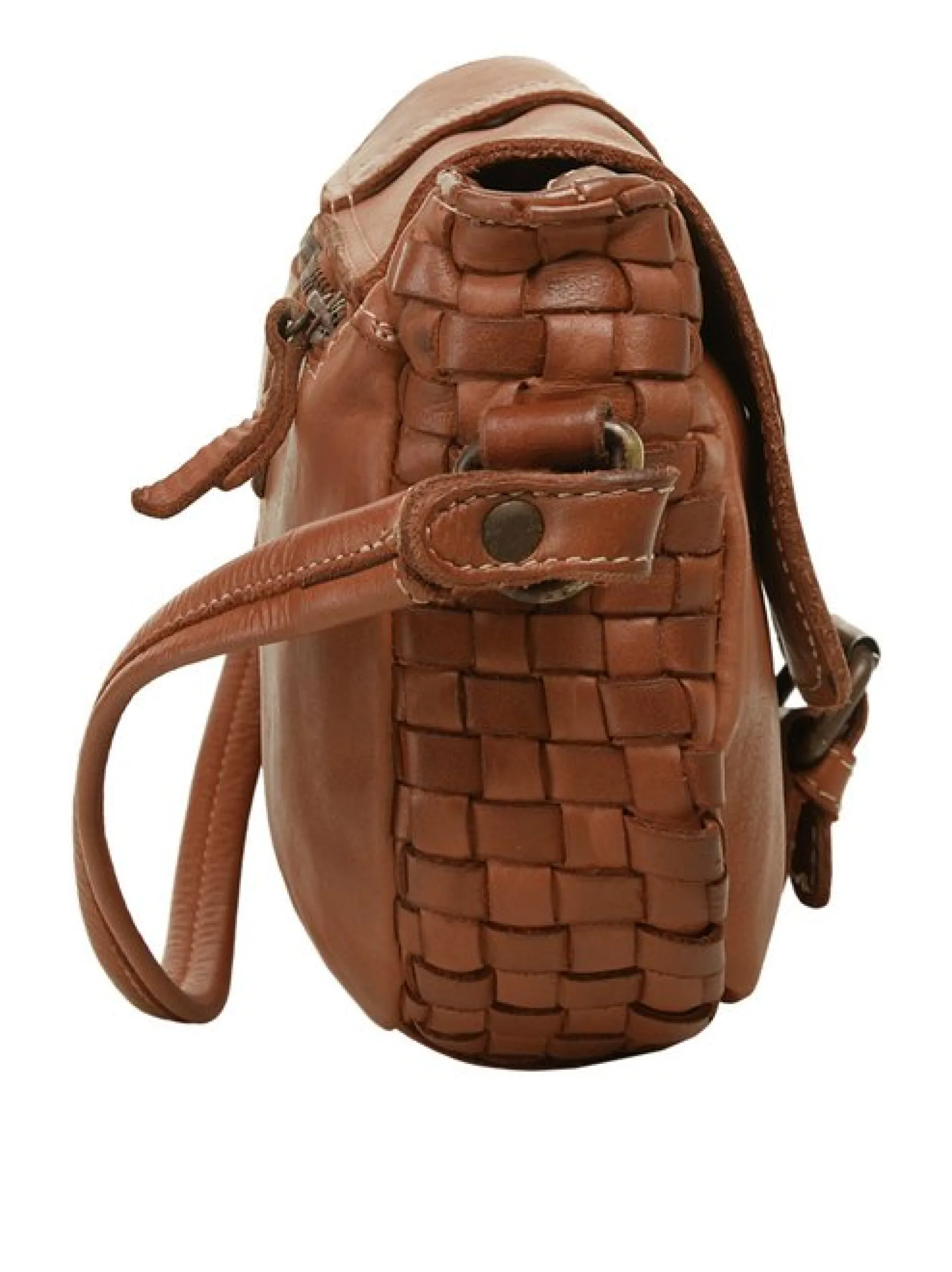 Cluty Damen Umhängetasche in cognac