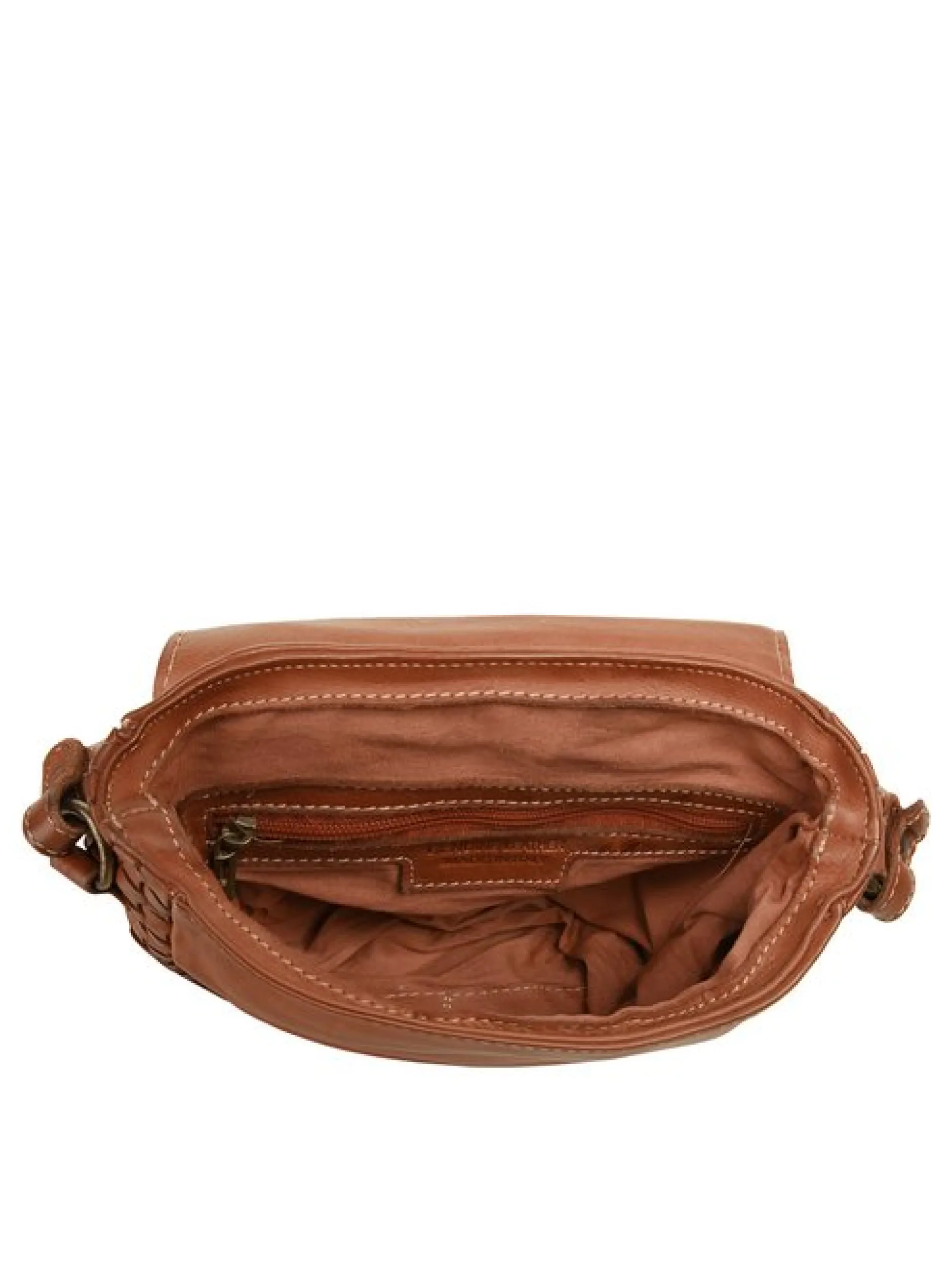Cluty Damen Umhängetasche in cognac