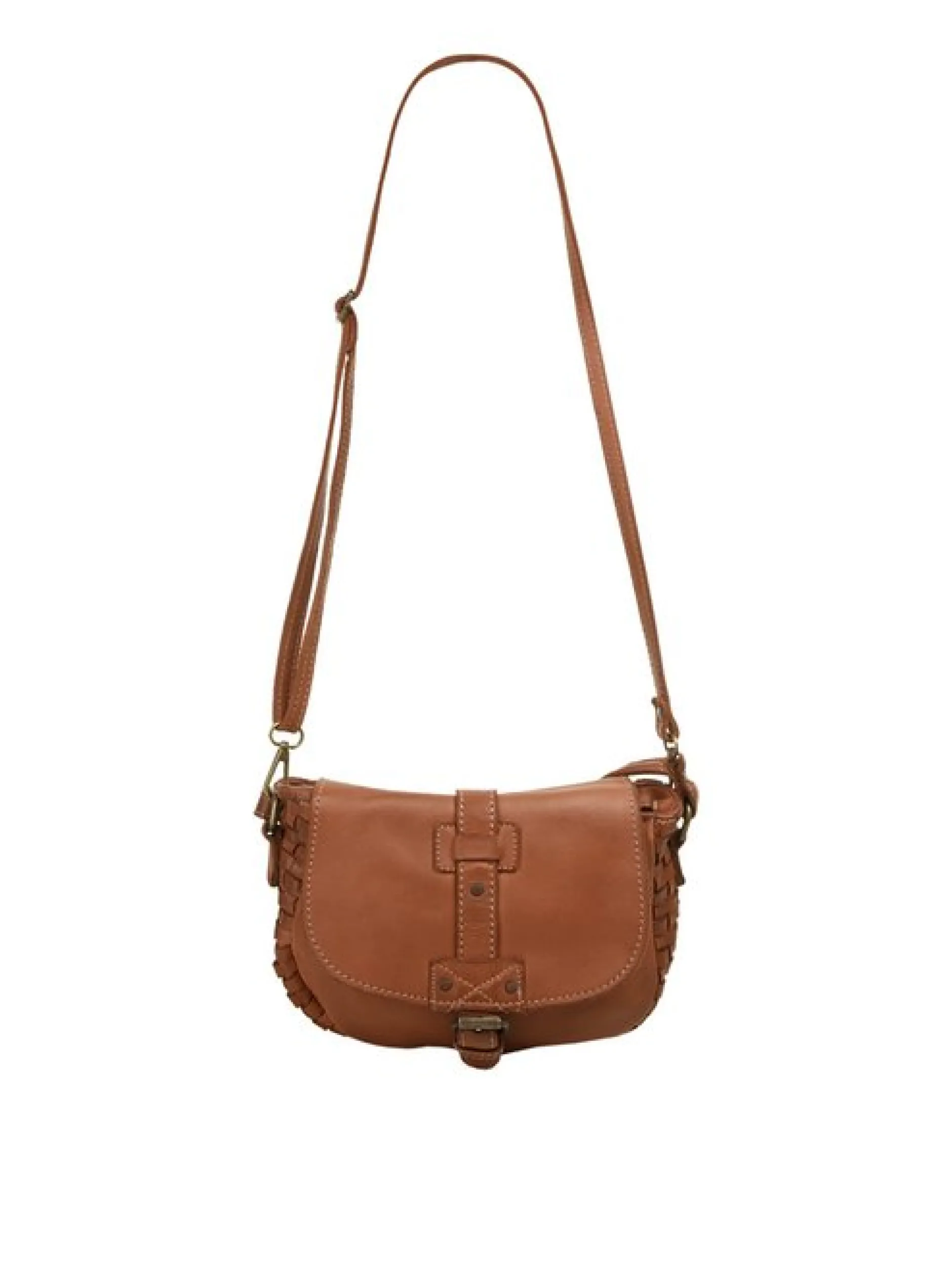 Cluty Damen Umhängetasche in cognac