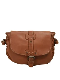 Cluty Damen Umhängetasche in cognac
