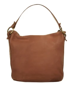 Cluty Damen Umhängetasche in cognac