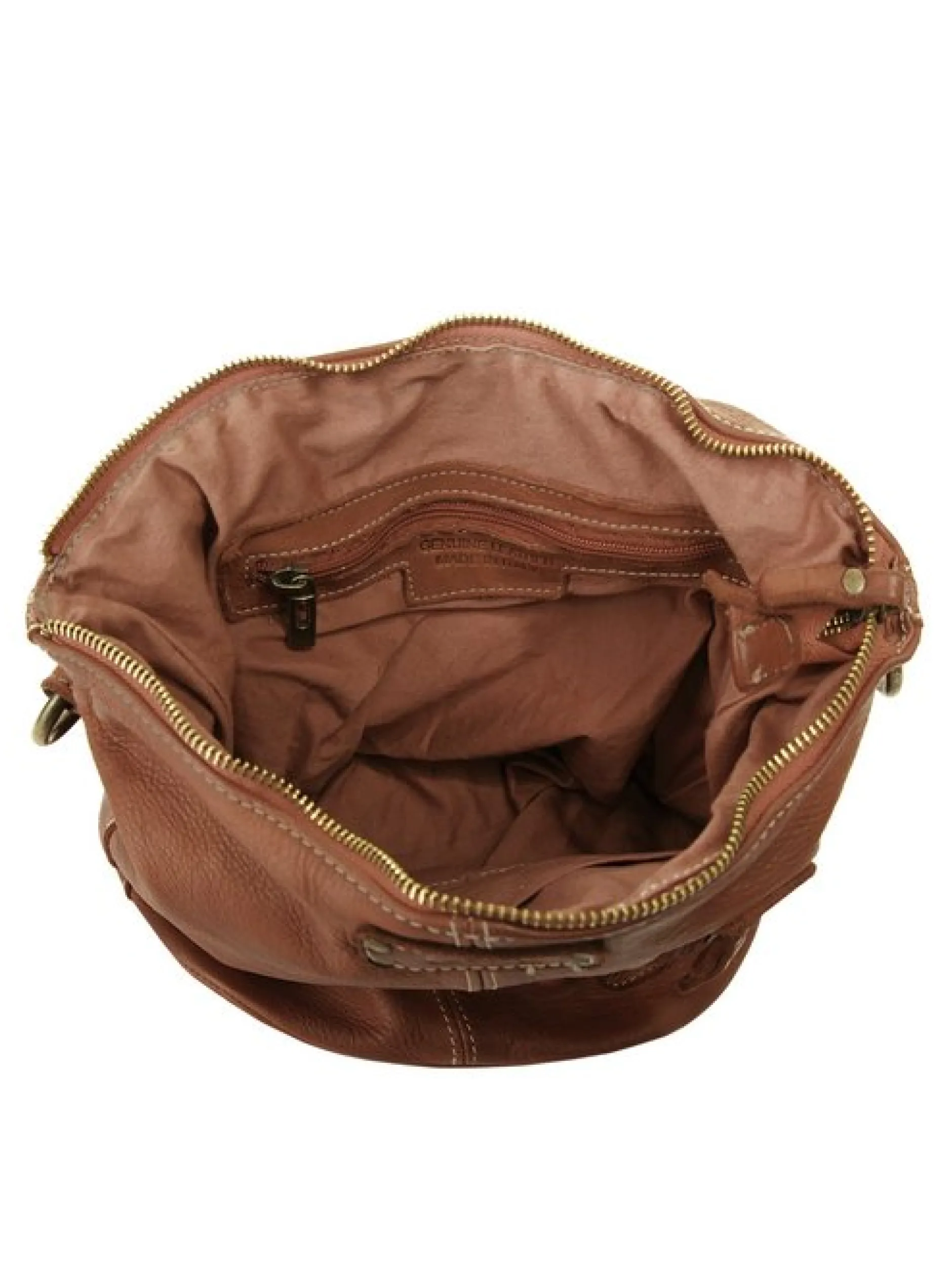 Cluty Damen Umhängetasche in cognac