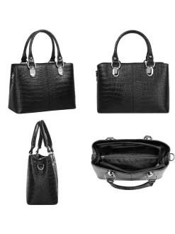 Cluty Damen Umhängetasche in schwarz