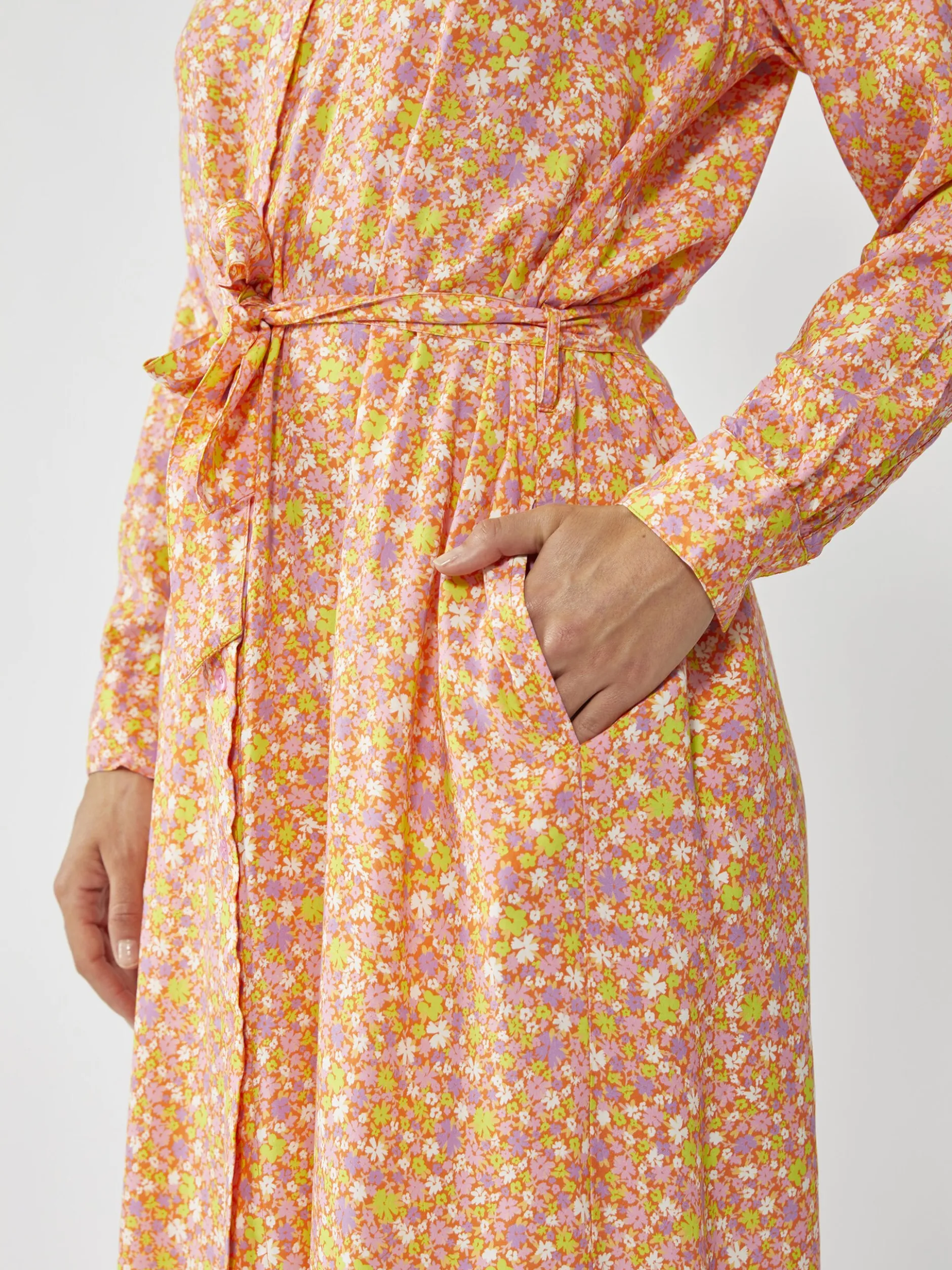 Codello Damen Hemdblusenkleid in orange