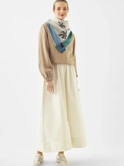 Codello Damen Jacquard-Tuch in beige