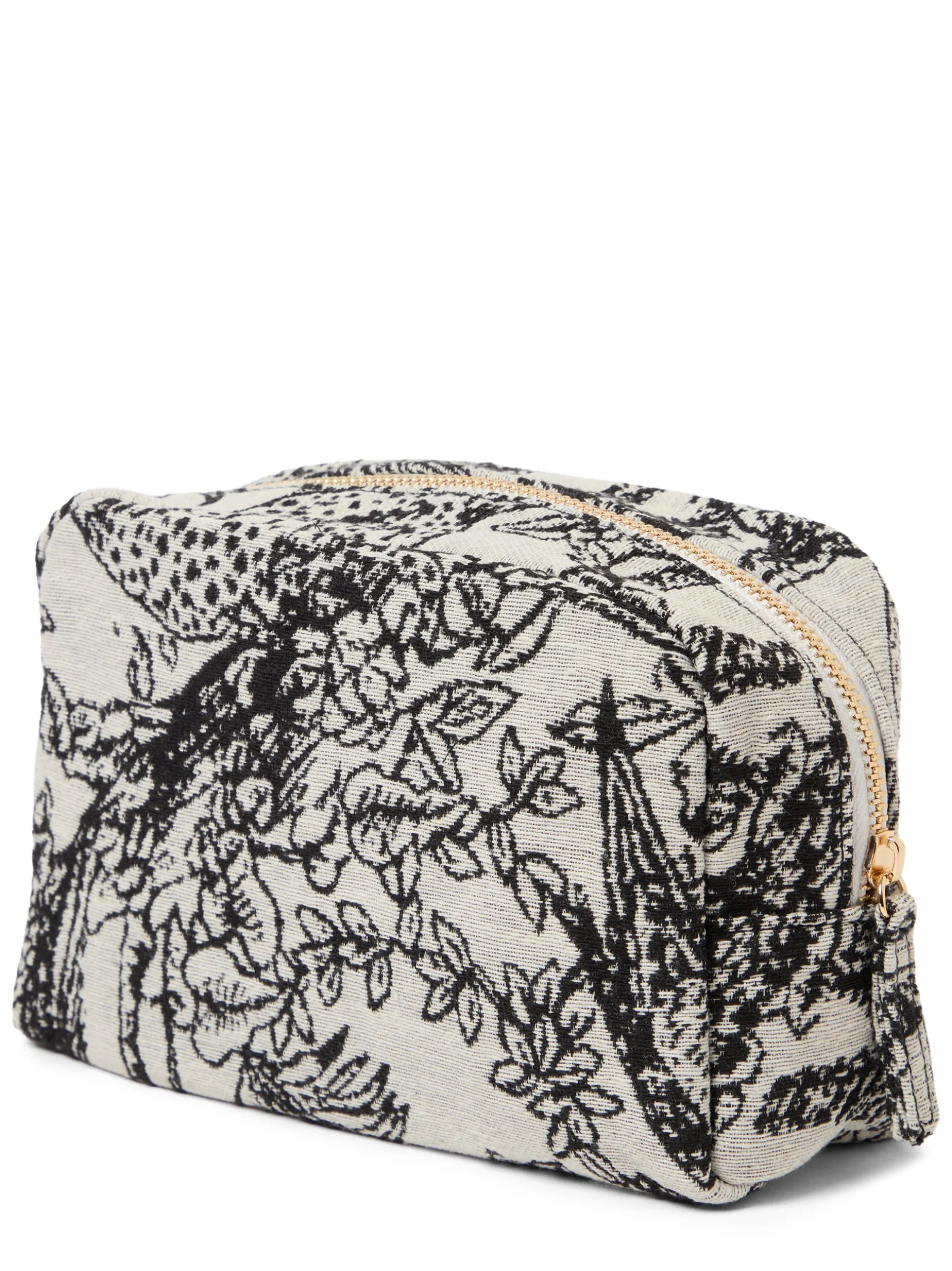 Codello Damen Kosmetiktasche in schwarz weiß