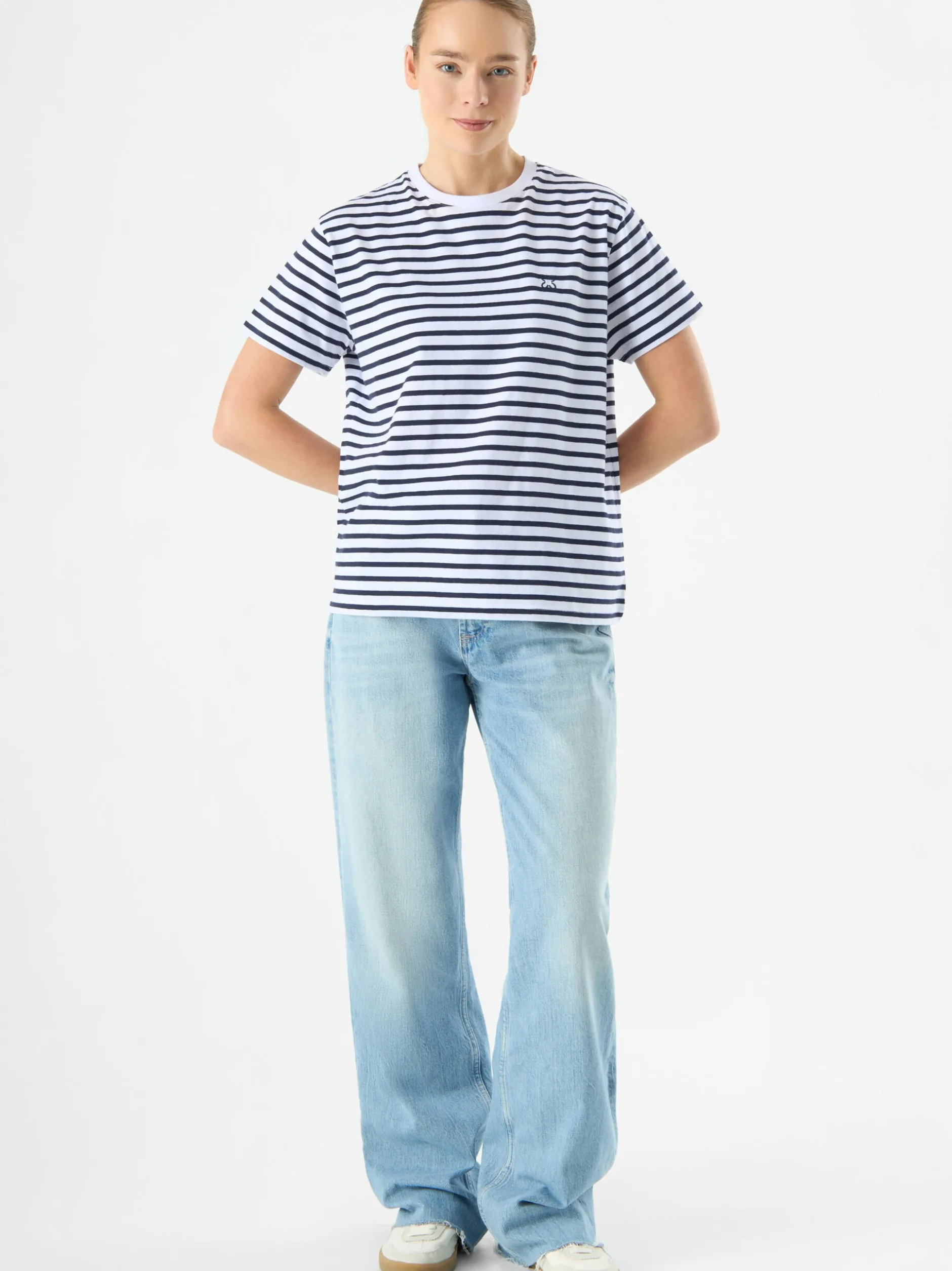 Codello Damen T-Shirt in blau - Ausschnitt: Rundhals
