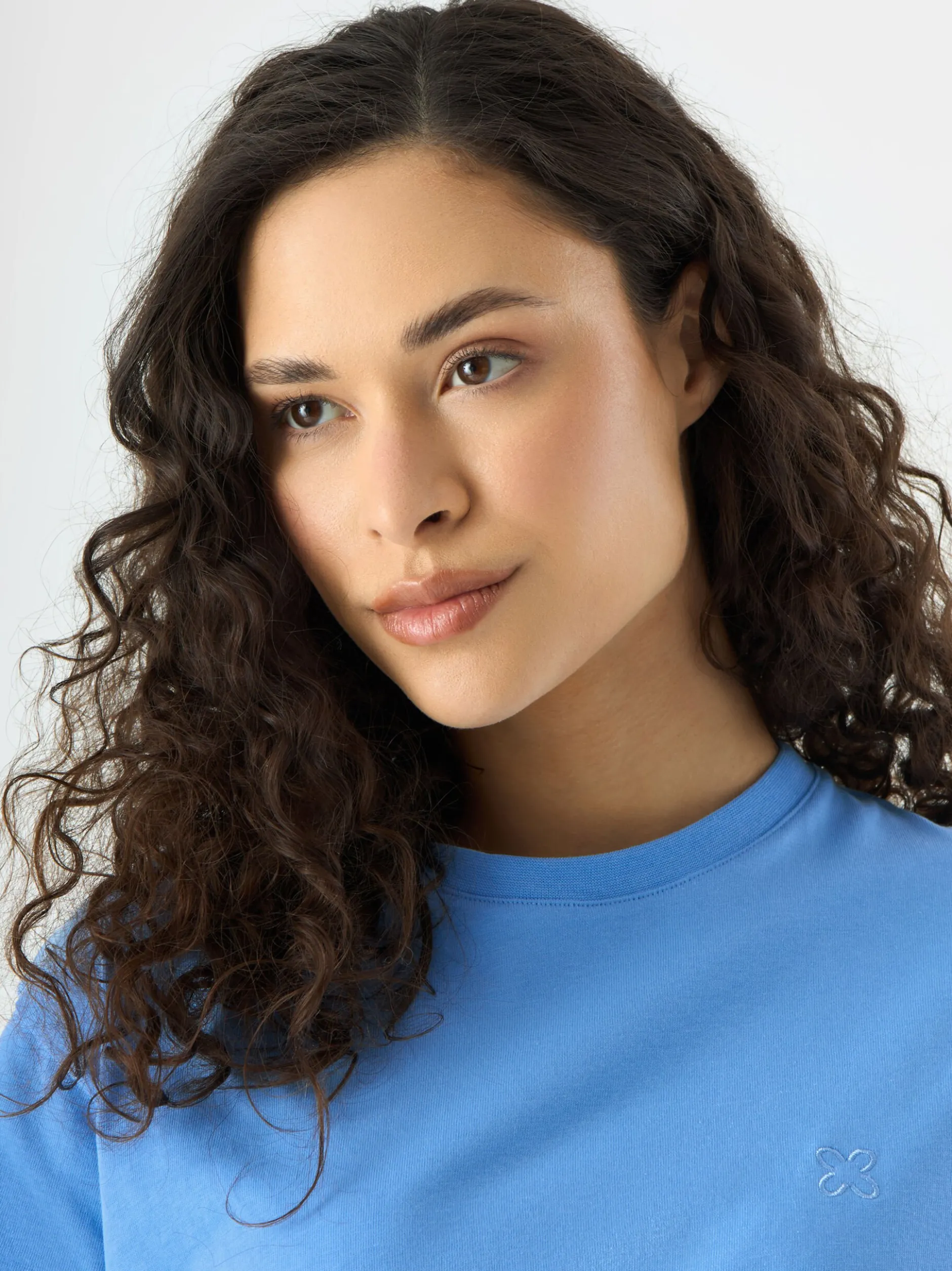 Codello Damen T-Shirt in hellblau - Ausschnitt: Rundhals