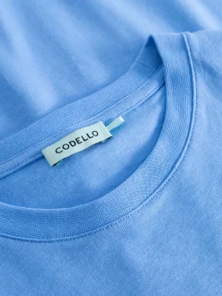Codello Damen T-Shirt in hellblau - Ausschnitt: Rundhals