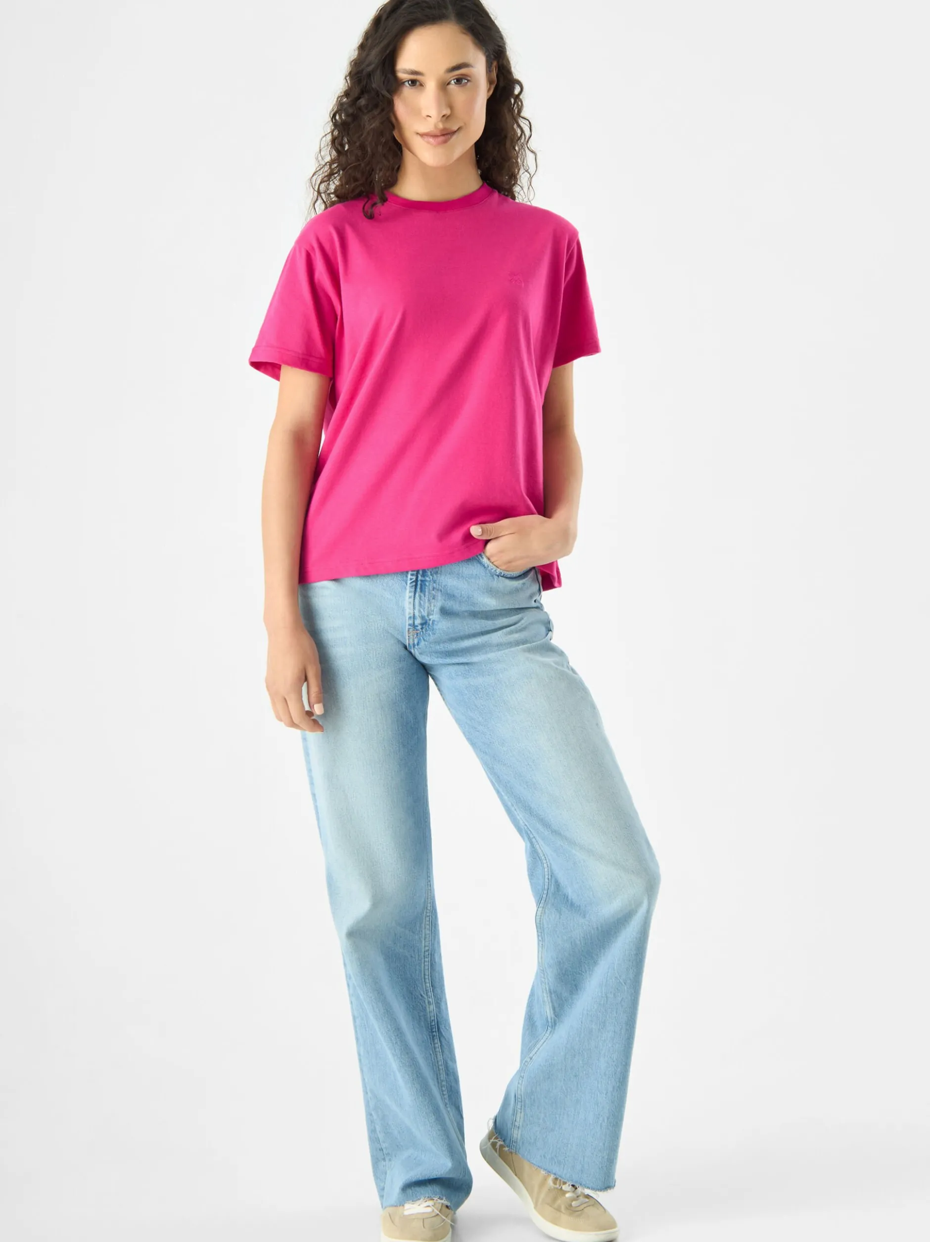 Codello Damen T-Shirt in pink - Ausschnitt: Rundhals