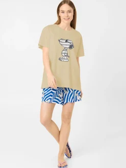 Codello Damen T-Shirt in sand - Ausschnitt: Rundhals