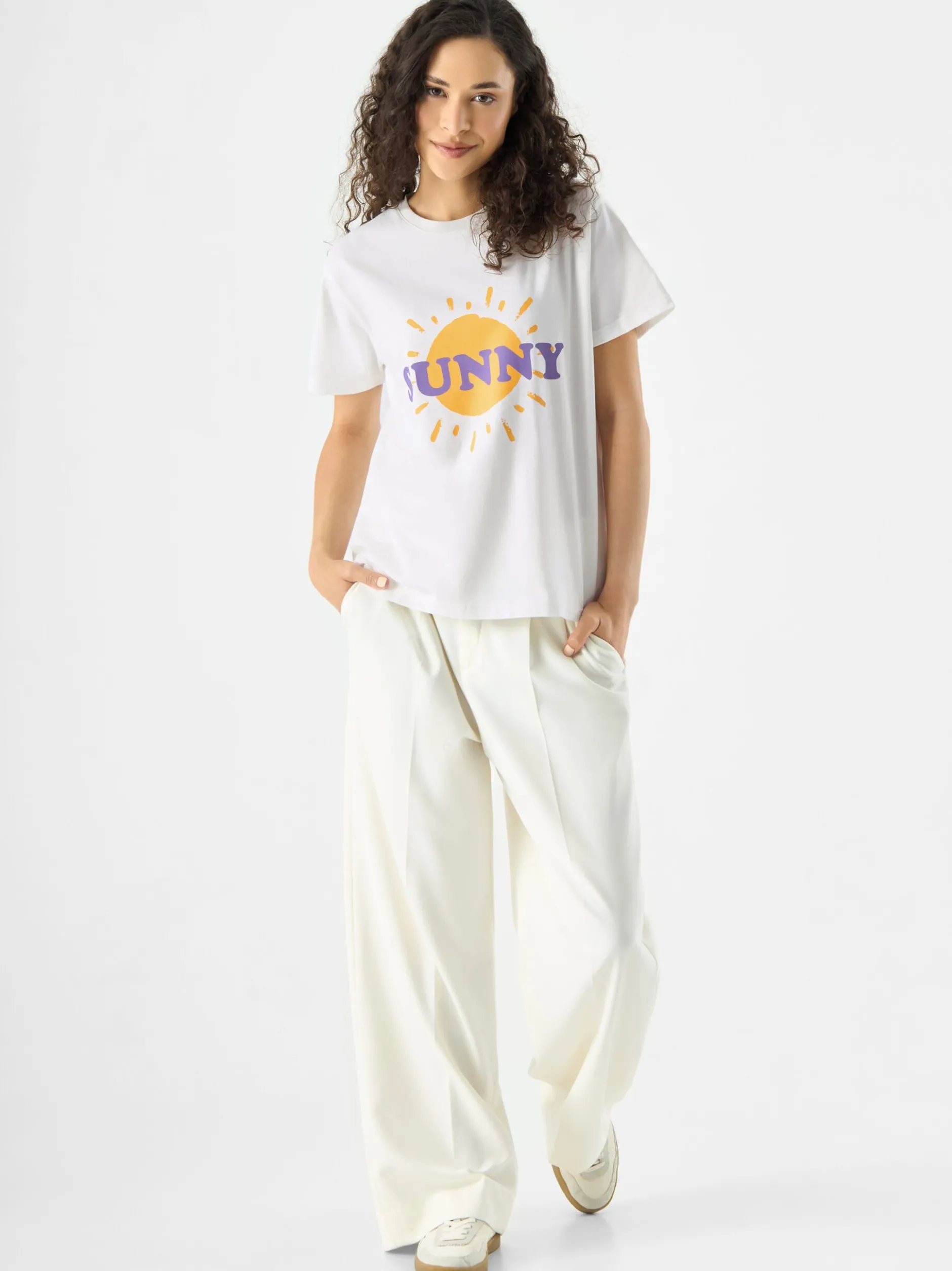 Codello Damen T-Shirt in weiß - Ausschnitt: Rundhals