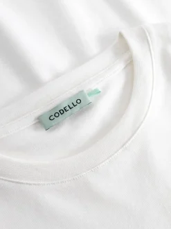 Codello Damen T-Shirt in weiß - Ausschnitt: Rundhals