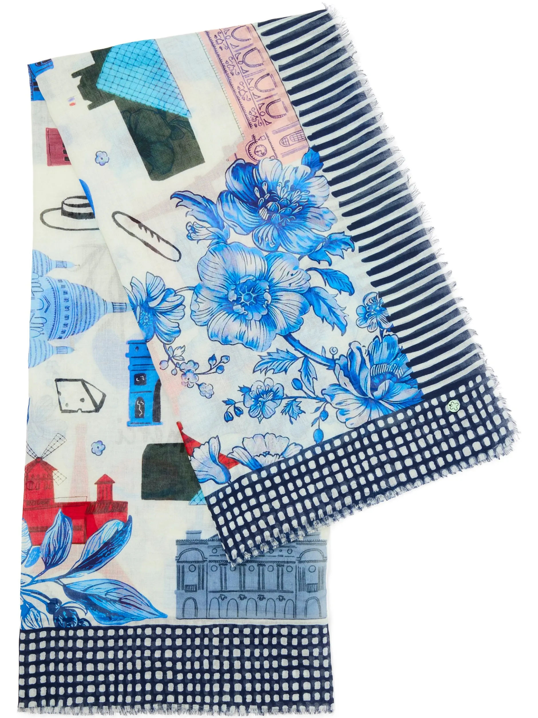 Codello Damen Tuch in blau mehrfarbig
