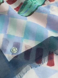 Codello Damen Tuch in blau mehrfarbig