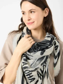 Codello Damen Tuch in ecru schwarz