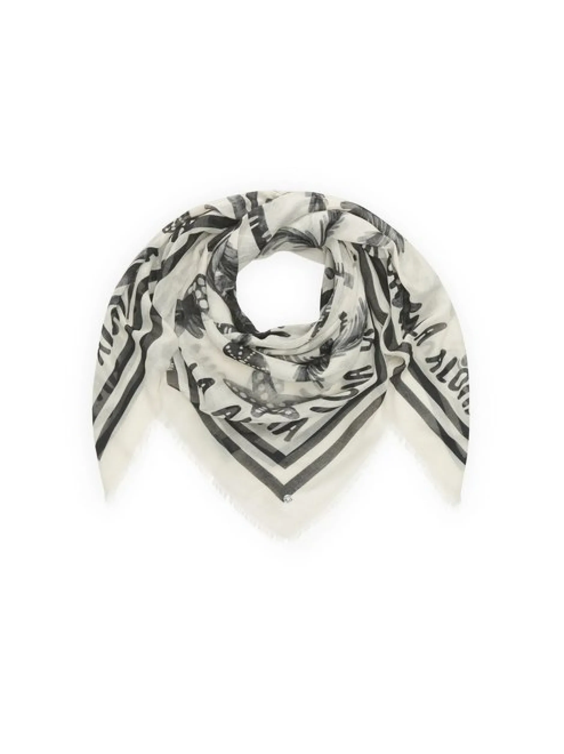 Codello Damen Tuch in ecru schwarz