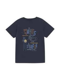 ColorKids Jungen Rundhalsshirt - COT in blau