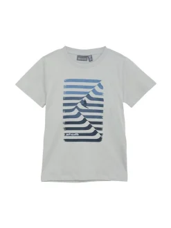 ColorKids Jungen Shirt - COT-shirt W. Print in grau