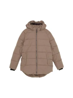 ColorKids Mädchen Steppmantel - COJacket - Quilt & Long in braun