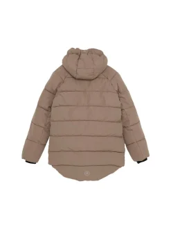 ColorKids Mädchen Steppmantel - COJacket - Quilt & Long in braun