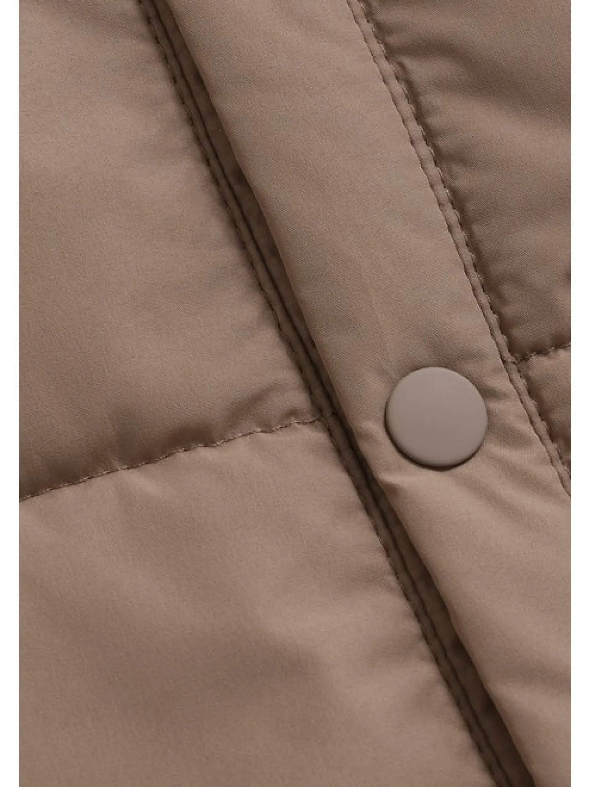 ColorKids Mädchen Steppmantel - COJacket - Quilt & Long in braun