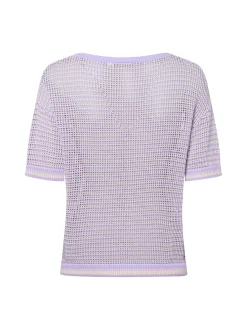 comma casual identity Damen Strickshirt in flieder beige