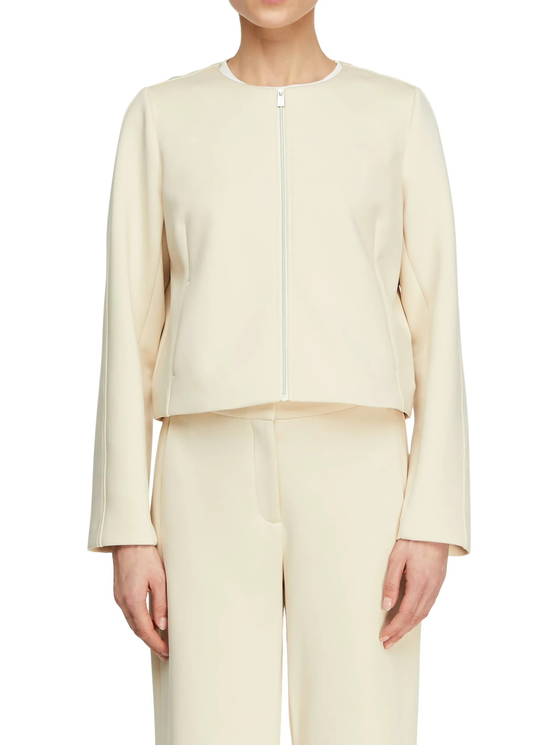 comma Damen Blouson in beige - Ärmel: langarm