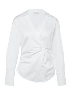 comma Damen Bluse in weiß - Ärmel: langarm