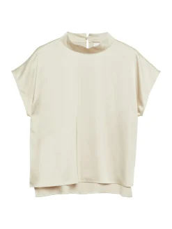comma Damen Blusenshirt in schoko - Ärmel: extra kurz