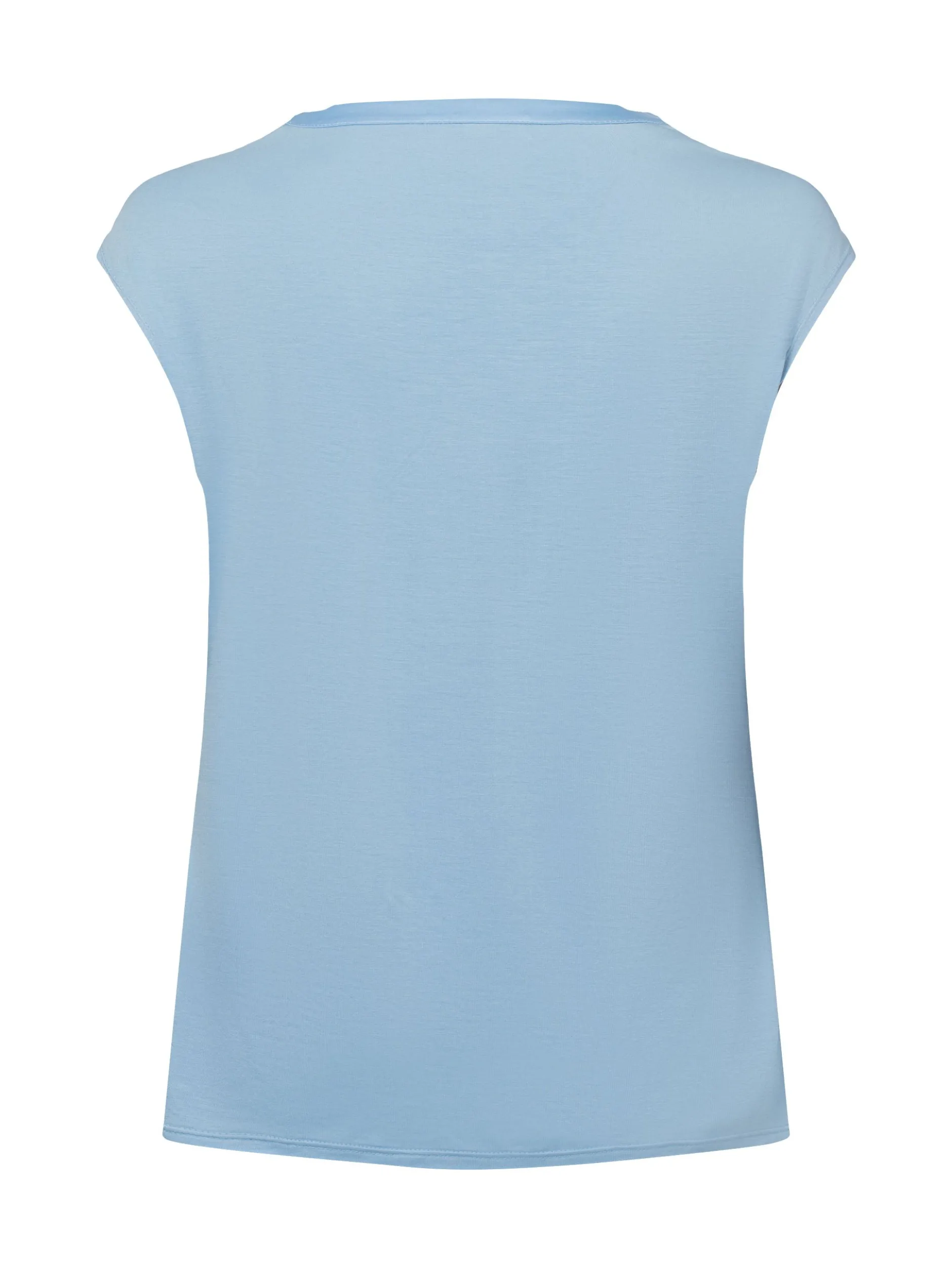 comma Damen Blusentop in hellblau - Ärmel: ohne Arm