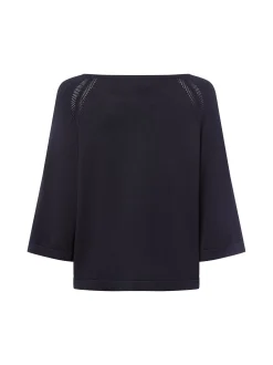 comma Damen Feinstrickpullover in marine