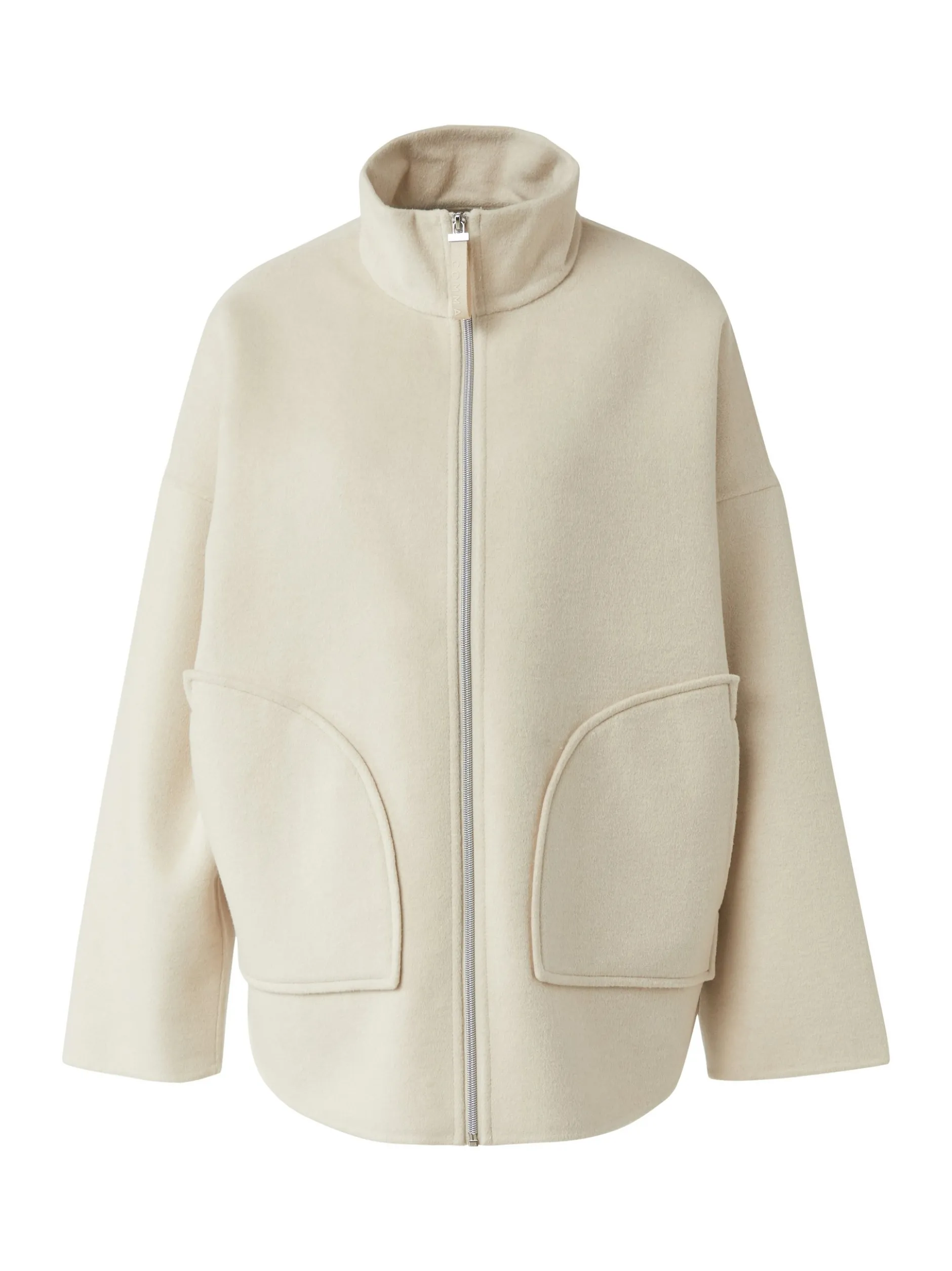 comma Damen Jacke mit Woll-Anteil in sand