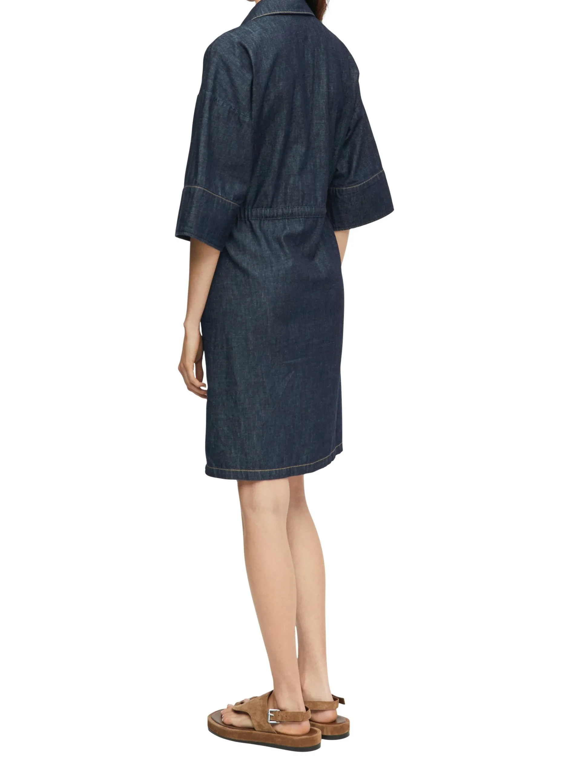 comma Damen Jeanskleid in denim - Ärmel: Halbarm